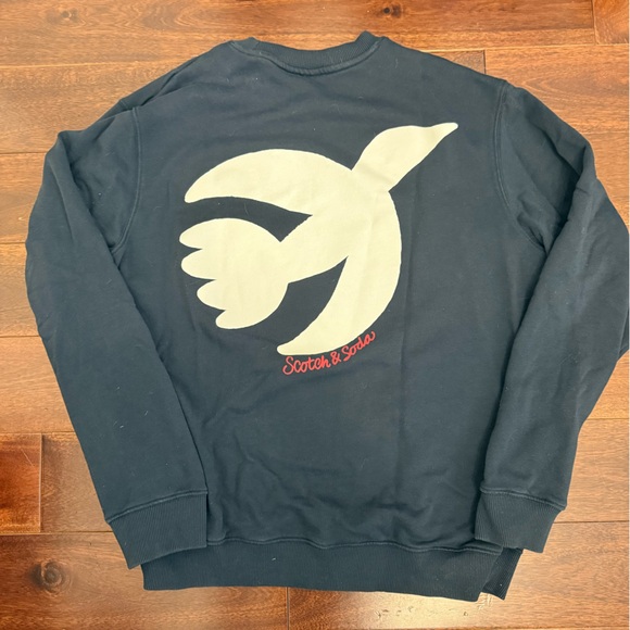 Scotch & Soda Dark Blue Crewneck Sweater - Picture 2 of 4